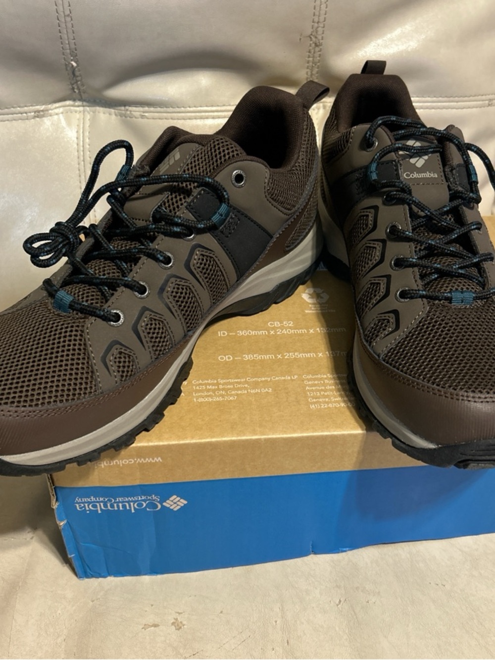 Columbia Men’s Brown and Black Hiking Sneakers